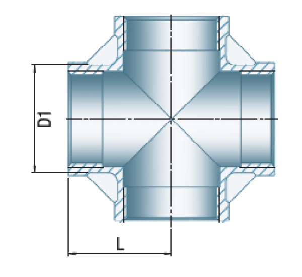 Kreuzstück, Typ 180, 1 1/2"